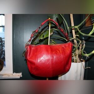 Vintage Coach Red Hobo
